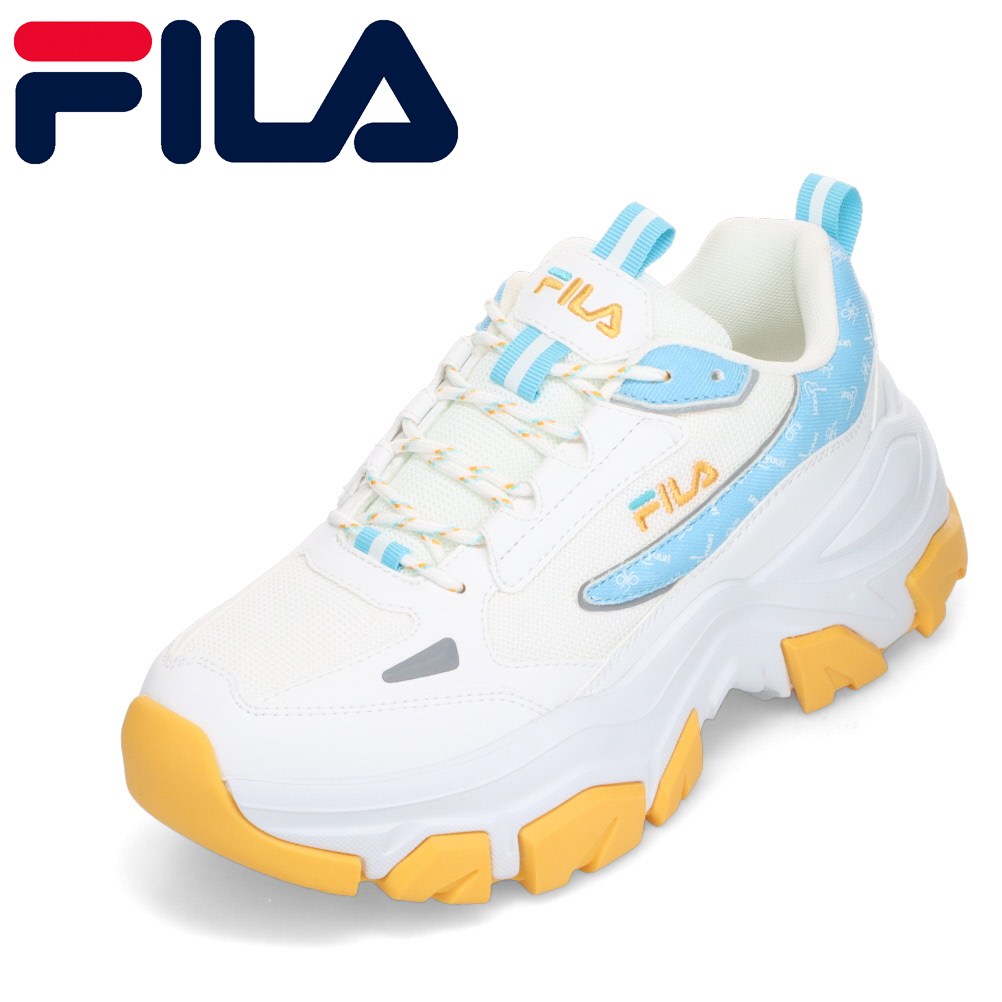 【全品P10倍！6日～9日まで】フィラ FILA Infinito 25.5珊～29.0珊 メンズ スニーカー 厚底 ダッドスニーカー ローカットスニーカー 一般受け ブランド名 白いこと×青碧 FC-5239YRWHBU SP