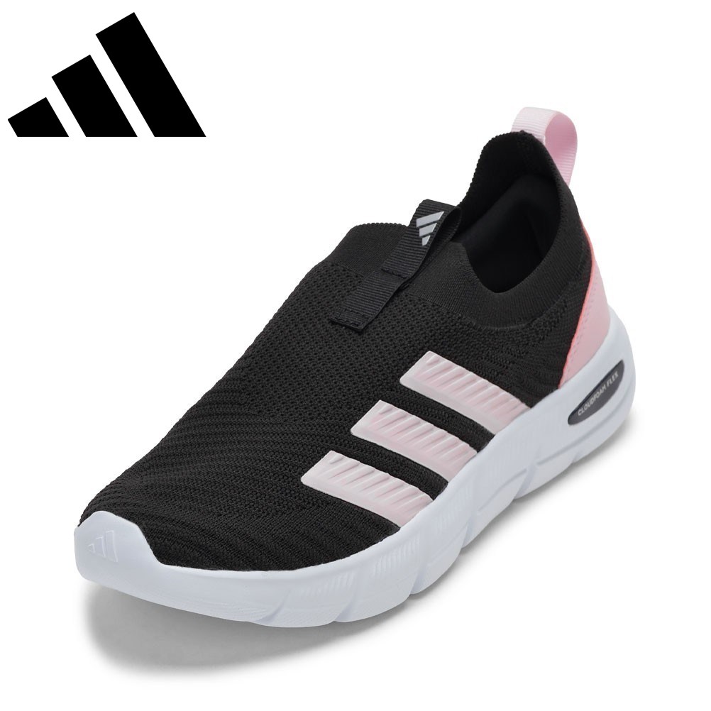 アディダス adidas JS4871 レディース靴 靴 シューズ 2E スニーカー スリッポン 軽量 通気性 メッシュ クッション性 CF FLEX SOCK フィット ローカットスニーカー 人気 ブランド ブラック×ピンク SP