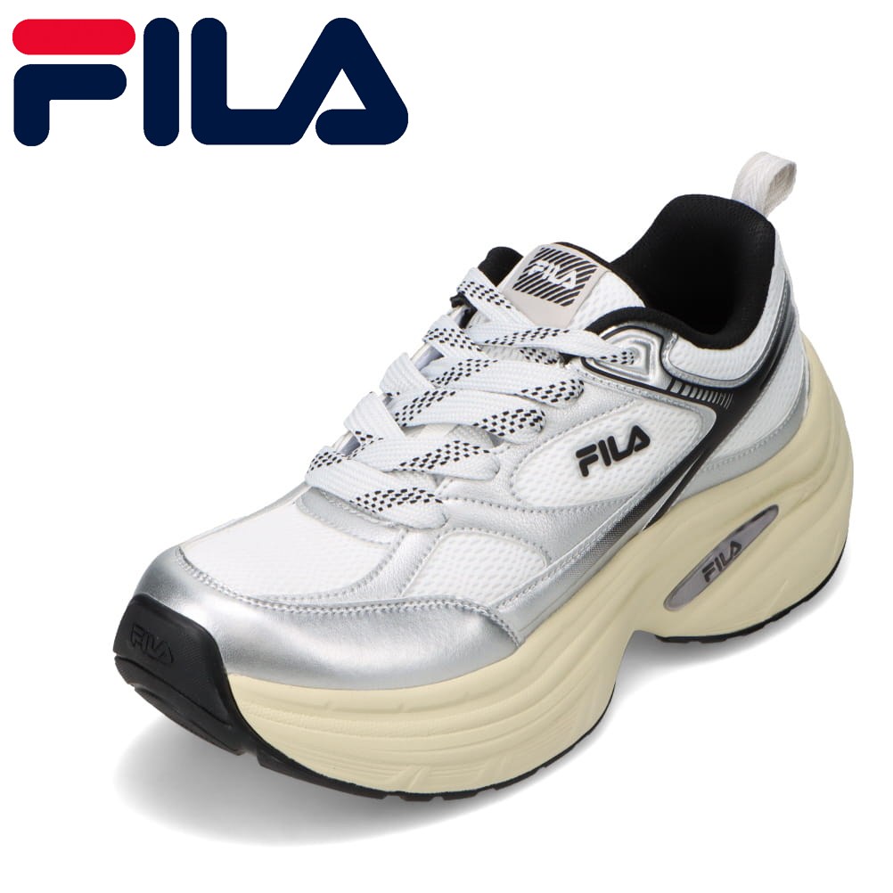 【全品P5倍！6日～9日まで】フィラ FILA FC-5246WHSV メンズ靴 靴 シューズ 2E スニーカー ダッド シューズ 厚底 ボリュームソール Balena トレンド ローカットスニーカー 人気 ブランド ホワイト×シルバー SP