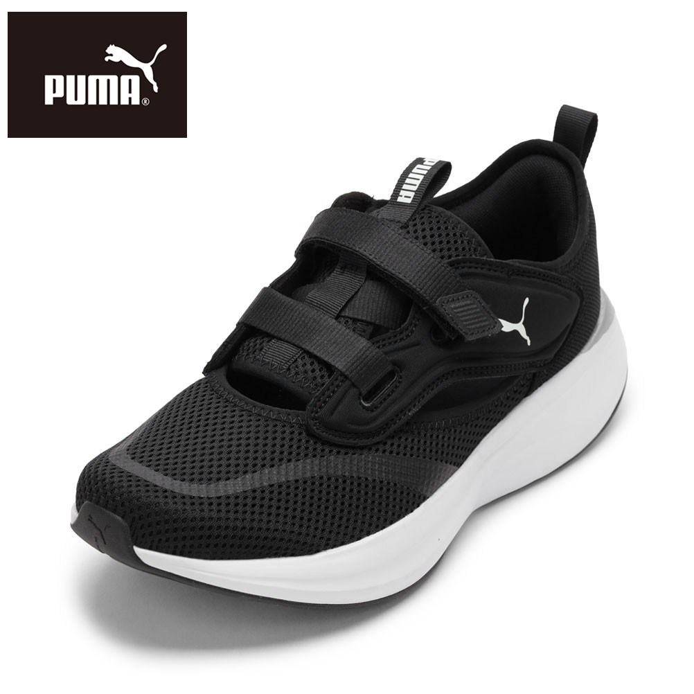プーマ PUMA 313416.01M メンズ靴 靴 シューズ 2E スニーカー ランニング ウォーキング シューズ スリッポン 軽量 クッション性 SOFTRIDE ムーブ オン R JF ローカットスニーカー 人気 ブランド ブラック×ホワイト SP
