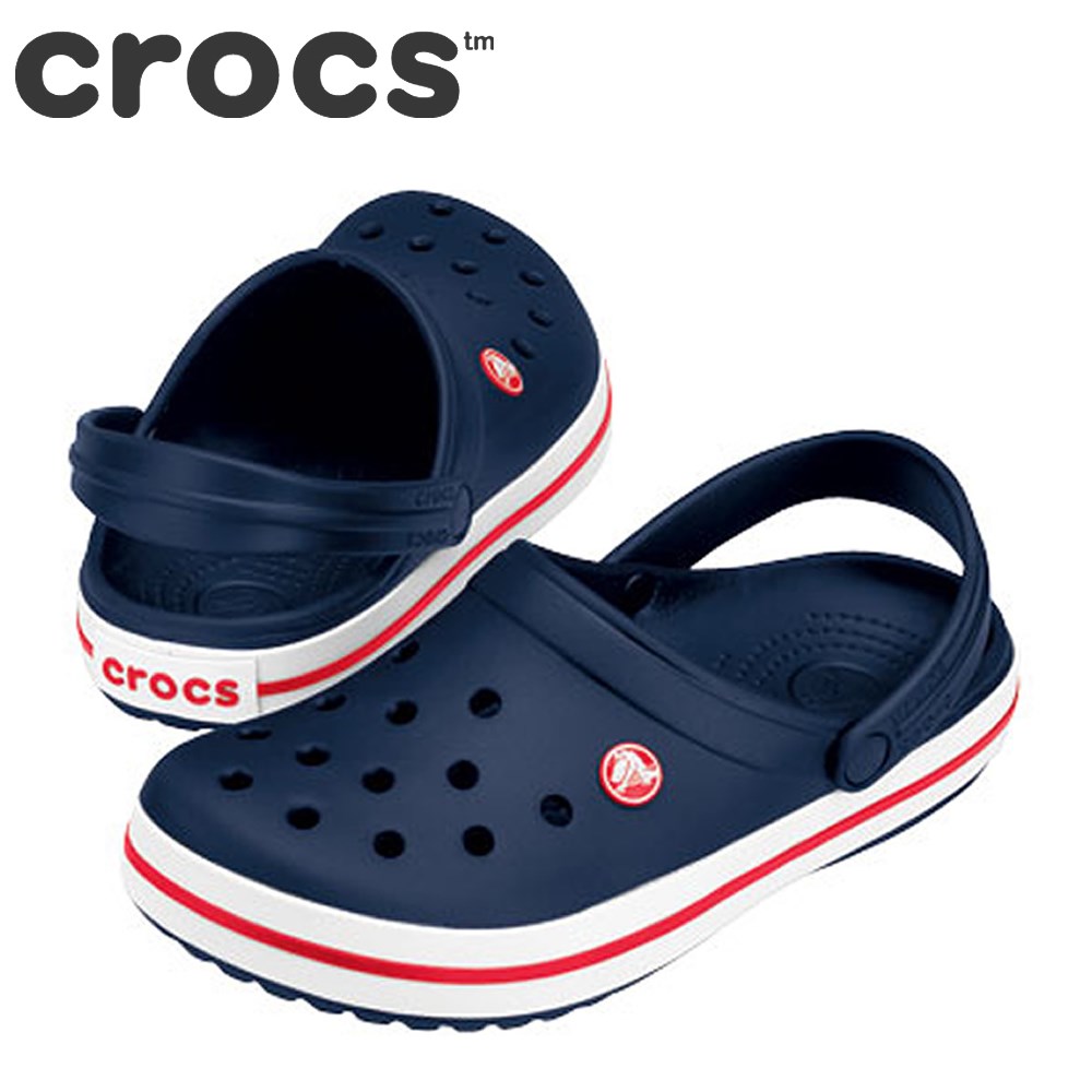 クロックス crocs 11016 M メンズ クロッグサンダル crocband\u0026#8482; 時辰儀ダンス楽隊\u0026#8482; バックス落とし穴 ジビッツホール 馬鹿でかい大きさ相応う28.0糎 米国海軍 TSRC