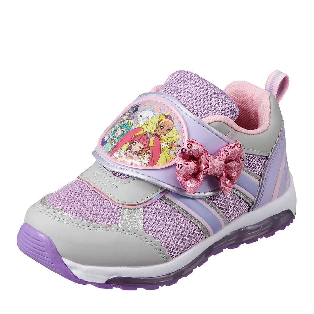 楽天市場 スタートゥインクルプリキュア スタートゥインクルプリキュア Sp7505k キッズ靴 光る靴 女の子 キャラクターシューズ プリキュア 人気 リボン カワイイ パープル 靴 チヨダ楽天市場店