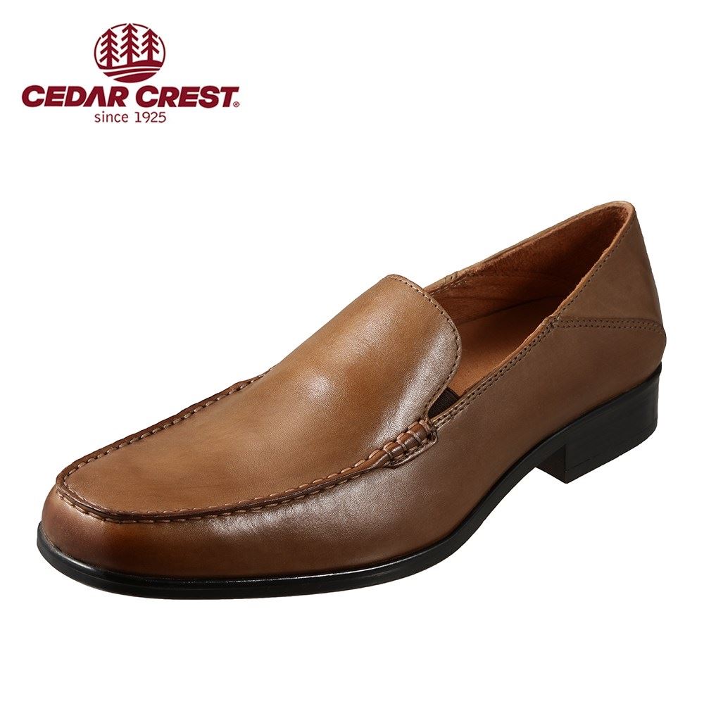 楽天市場 セダークレスト Cedar Crest Cc 10 メンズ靴 カジュアルシューズ ビジカジ かかと 踏める シンプル 上品 本革 レザー ブラウン 靴 チヨダ楽天市場店