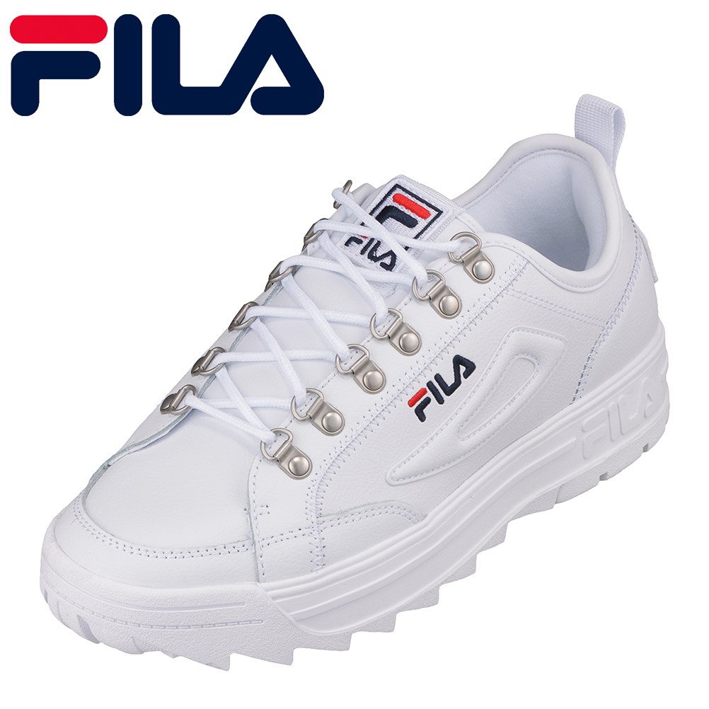 楽天市場 フィラ Fila F51 メンズ靴 靴 シューズ 2e相当 スニーカー 厚底 厚い ソール ボリューム ボリューミー 大きいサイズ対応 ホワイト Tsrc 東京靴流通センター 楽天市場店