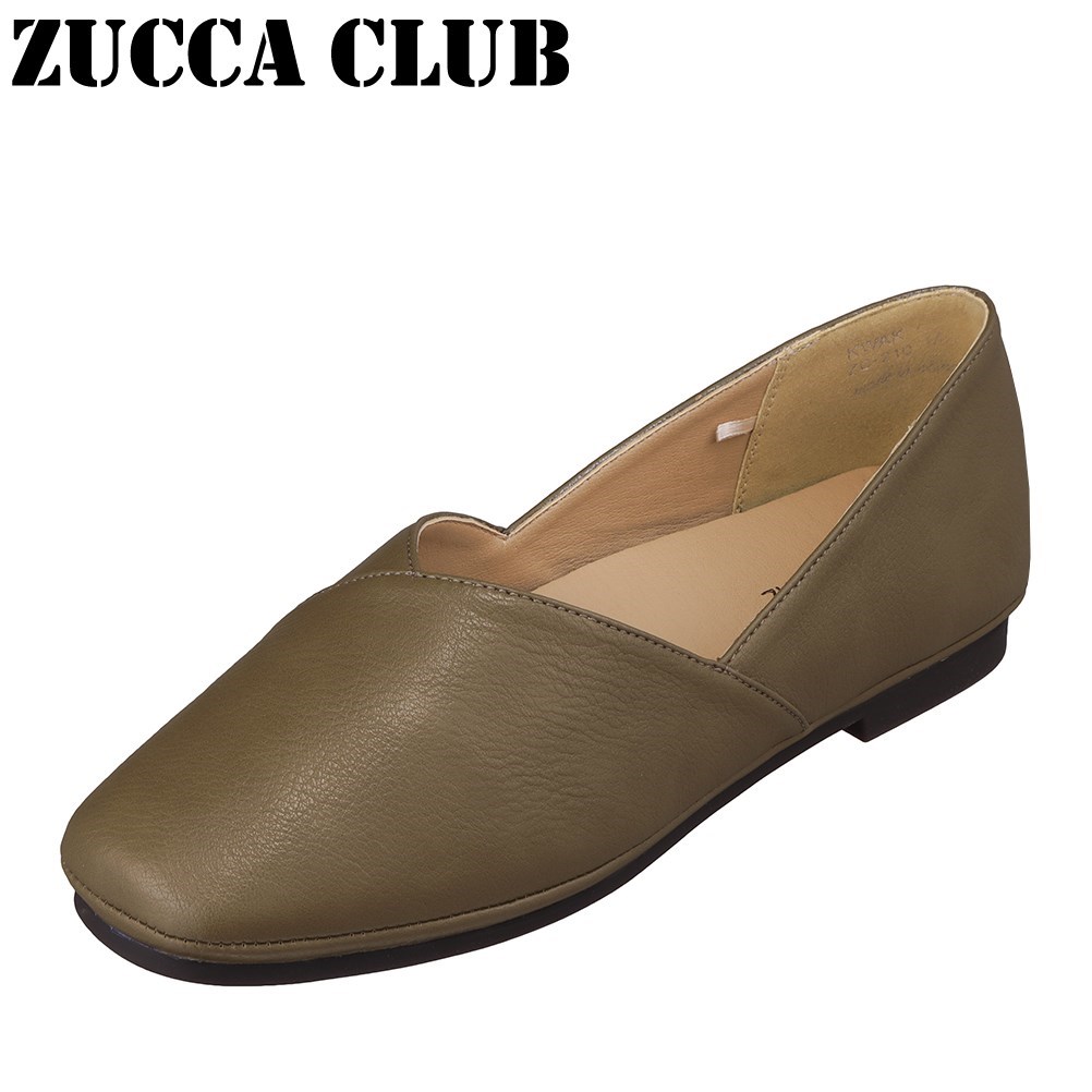 楽天市場 ズッカクラブ Zucca Club Zc 210 レディース靴 靴 シューズ 2e相当 カジュアルシューズ バブーシュ スクエアトゥパンプス スクエアトゥパンプス カーキ Tsrc 東京靴流通センター 楽天市場店