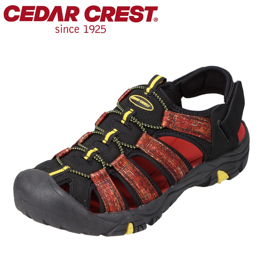 セダークレスト CEDAR CREST CC-1939 メンズ靴 靴 シューズ 3E相当 スポーツサンダル スポサン アウトドアサンダル 水陸両用 シューズタイプ レジャー キャンプ 海水浴 川 BBQ レッド TSRC