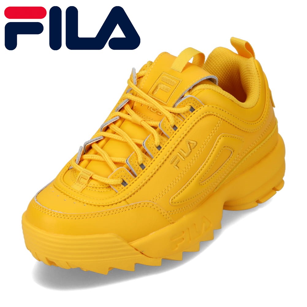 特別価格 フィラ FILA 5XM01807-700 レディース靴 靴 シューズ 2E相当 ローカットスニーカー 厚底 Dラプター２PM トレンド  人気 ブランド イエロー TSRC