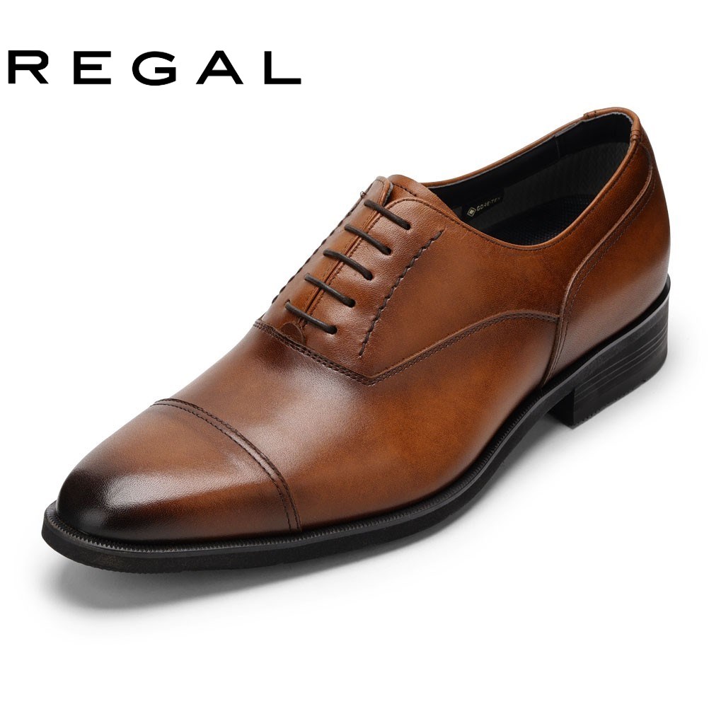 リーガル REGAL 35HRBB メンズ靴 靴 シューズ 2E相当 ビジネス シューズ 革靴 防水 透湿 ゴアテックス GORE-TEX ストレートチップ スタイリッシュ 高級感 シンプル ブラウン TSRC