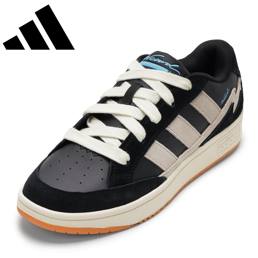アディダス adidas JR0076 メンズ靴 靴 シューズ スニーカー ローカット WCARD ADV U 軽量 クッション性 スポーティー 人気 ブランド ブラック×ホワイト