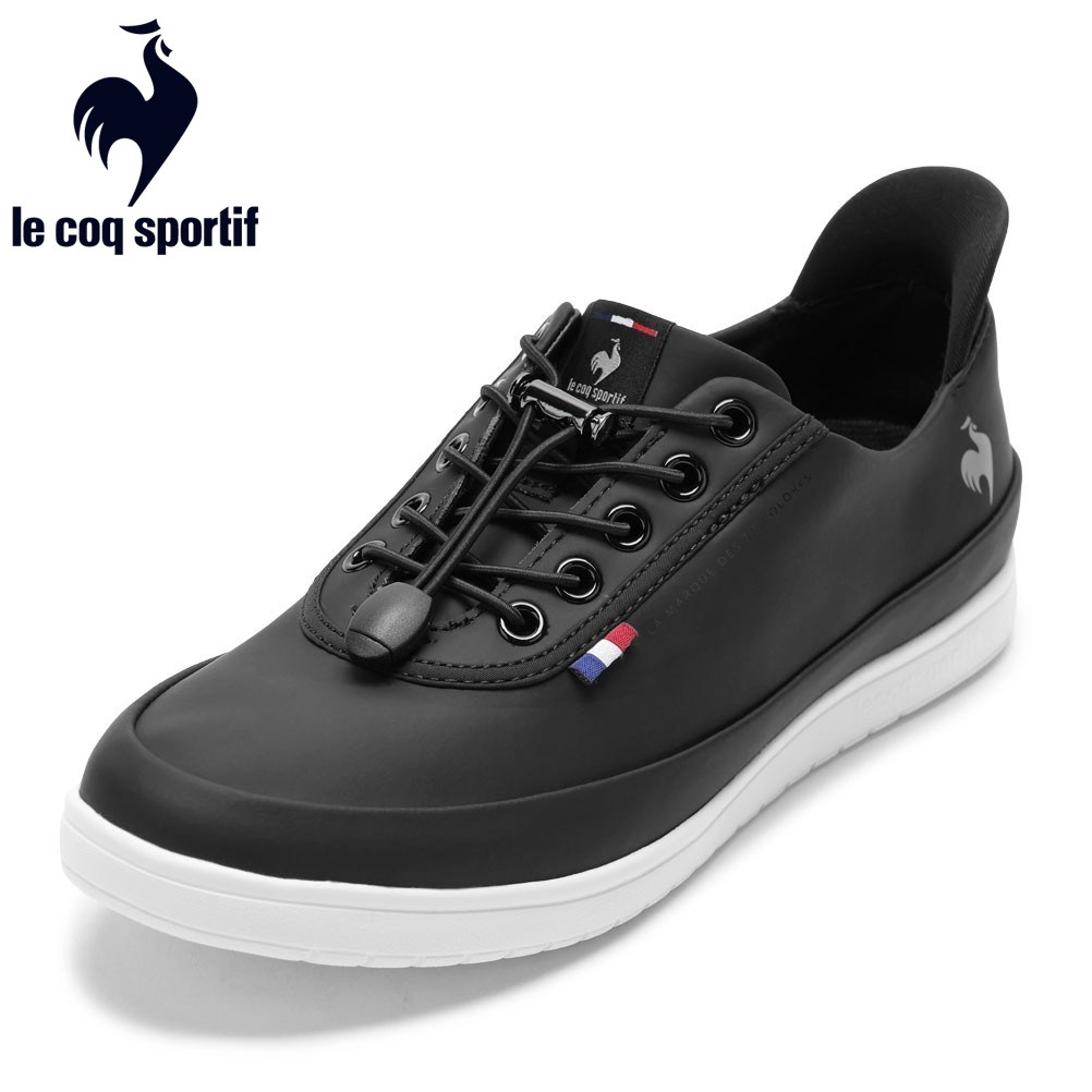 【全品P10倍！6日～9日まで】ルコックスポルティフ le coq sportif LU5SRS26LZ レディース靴 靴 シューズ 3E スニーカー 雨合羽 雨水 シューズ 軽さ LCS ALMA R SI LCS アルマ 雨水 SI 耐摩擦 ローカットスニーカー 薄底 分かりやすい 一般受け ブランド名 黒いこと×白いこと TSRC