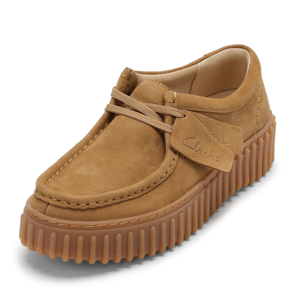 クラークス Clarks 26172084 レディース靴 靴 シューズ 2E相当 カジュアル シューズ モカシン 厚底 軽量 Torhill Bee トーヒルビー ヌバック クッション性 耐久性 シンプル 人気 ブランド タン TSRC