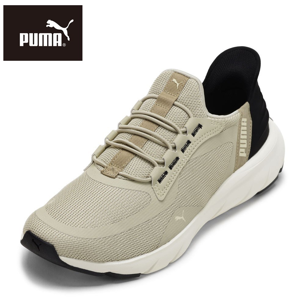【全品P5倍！6日～9日まで】プーマ PUMA 311996.05M メンズ靴 靴 シューズ 4E スニーカー 軽量 ソフトR イーズ イン ALTワイド ハンズフリー ローカットスニーカー 人気 ブランド ベージュ×ブラック TSRC