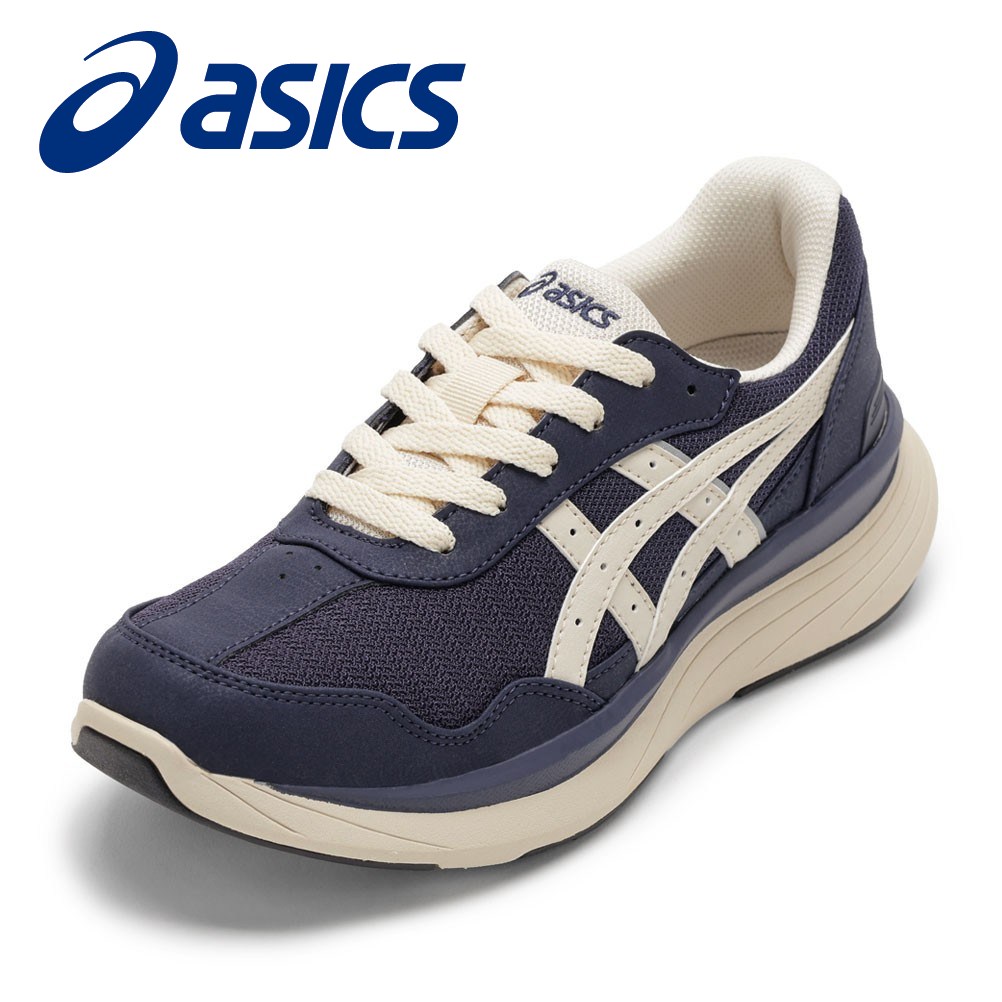 アシックス asics 1242A019.400 レディース靴 靴 シューズ 3E スニーカー ウォーキングシューズ　ローカットスニーカー クッション性 メッシュ KNEESUP W019 幅広 3E ゆったり フィット ニット 反射材 リフレクター ネイビー TSRC