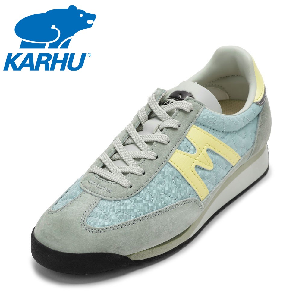 【全品P5倍！6日～9日まで】カルフ KARHU KH805092L レディース靴 靴 シューズ 2E相当 スニーカー ランニング シューズ エアクッション メスタリ ローカットスニーカー 人気 ブランド グレー×イエロー TSRC
