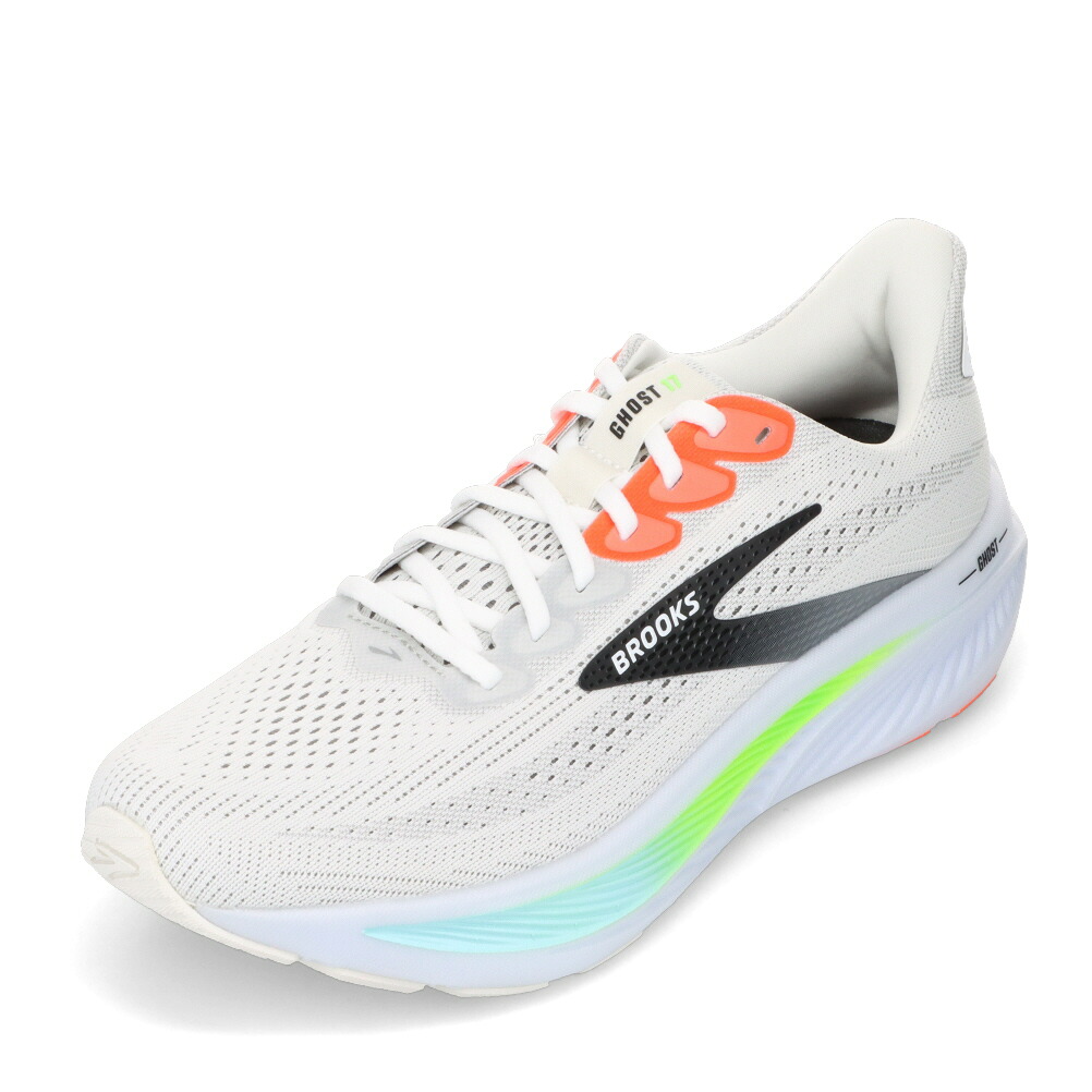 ブルックス BROOKS BRM 4423 メンズ靴 靴 シューズ 2E相当 スニーカー ランニング ウォーキング シューズ 軽量 ゴースト17 クッション性 メッシュ フィット 耐久性 ローカットスニーカー 人気 ブランド ホワイト×グリーン TSRC