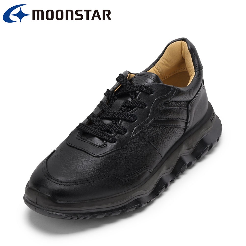 【全品P5倍！6日～9日まで】ムーンスター moonstar SX 78C04 メンズ靴 レディース靴 靴 シューズ 2E スニーカー 軽量 滑りにくい 防滑 衝撃吸収 反発性 弾力性 ローカットスニーカー 人気 ブランド ブラック TSRC