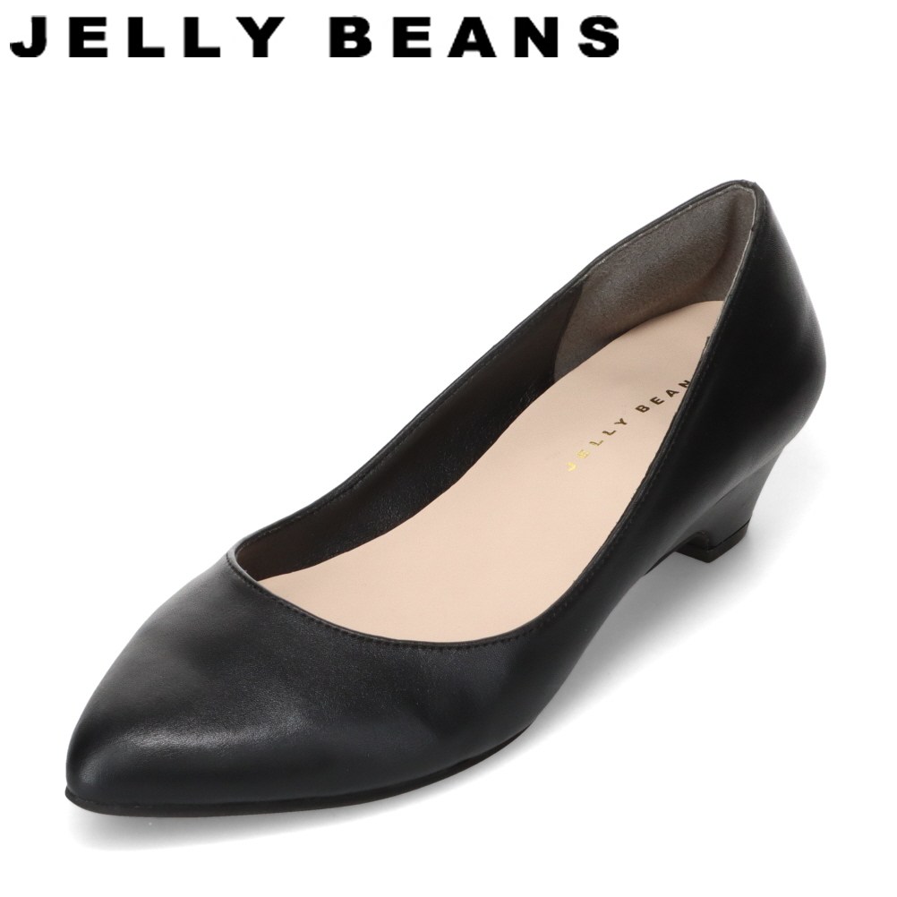 ジェリービーンズ JELLY BEANS JB-91002 レディース靴 靴 シューズ 2E相当 パンプス 撥水 クッション性 疲れにくい 歩きやすい 通勤 オフィス ビジネス 抗菌 防臭 ブラック TSRC