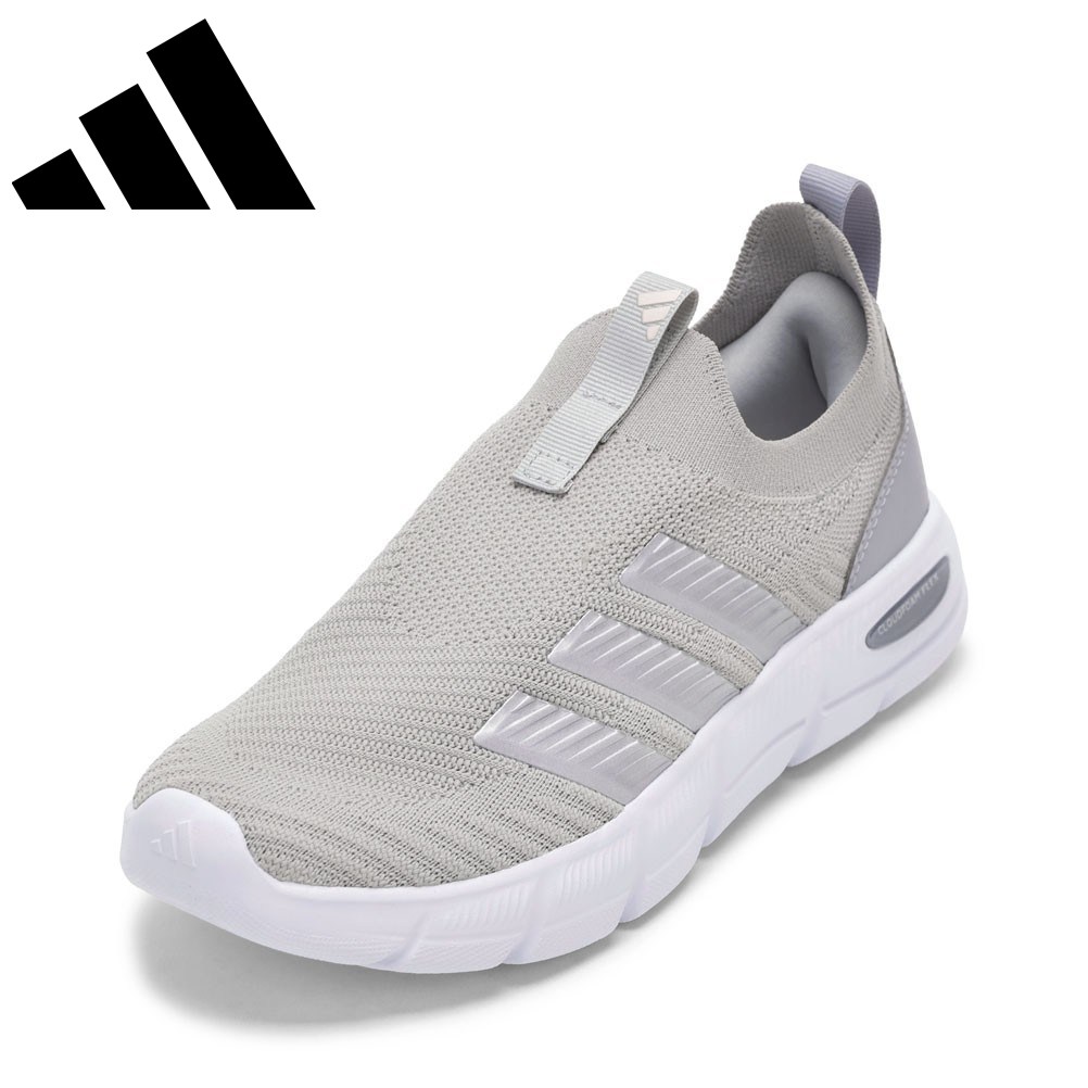 アディダス adidas HQ4946 レディース靴 靴 シューズ 2E スニーカー スリッポン 軽量 通気性 メッシュ クッション性 CF FLEX SOCK フィット ローカットスニーカー 人気 ブランド グレー×シルバー
