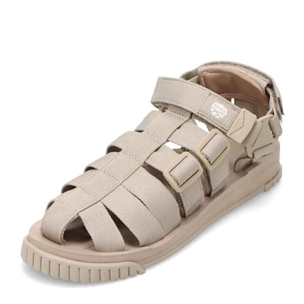 【全品P5倍!21日~24日】シャカ SHAKA SK-101M メンズ靴 靴 シューズ 2E スポーツ サンダル アウトドア グルカ 歩きやすい ストラップ 面テープ フィット 人気 ブランド ベージュ TSRC|東京靴流通センター 店