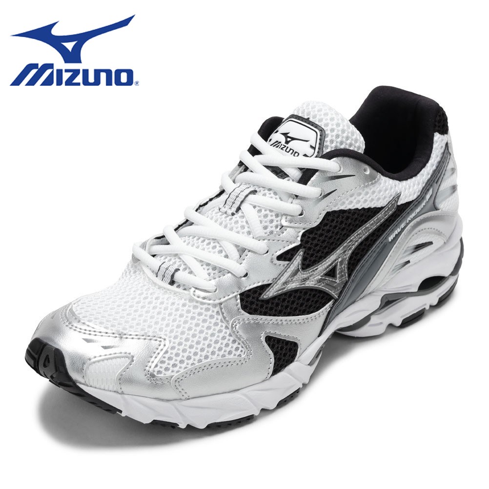 【全品P5倍！6日～9日まで】ミズノ MIZUNO D1GA210405 メンズ靴 靴 シューズ 2E スニーカー 撥水 軽量 耐久性 WAVE RIDER10 ウエーブ ライダー ローカットスニーカー 人気 ブランド ホワイト×ブラック TSRC