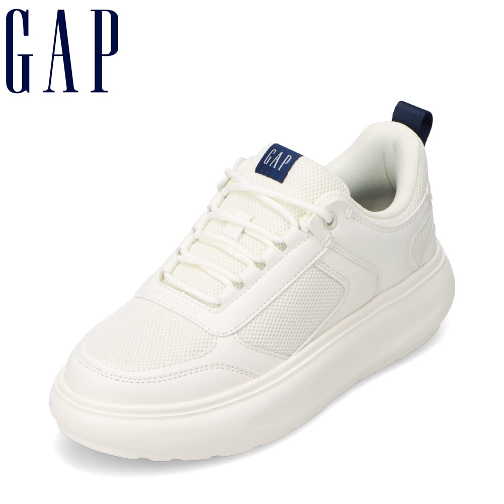 ギャップ GAP GPL22618CW レディース靴 靴 シューズ 2E スニーカー 通気性 メッシュ 厚底 ボリュームソール レザー ローカットスニーカー 人気 ブランド アイボリー TSRC
