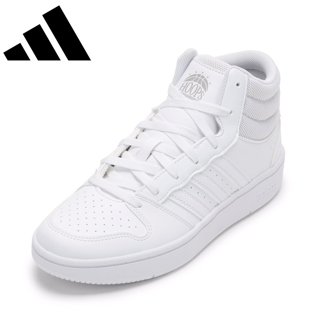 アディダス adidas KI1033 メンズ靴 靴 シューズ 2E スニーカー 籠球シューズ バッシュ 通気性 メッシュ HOOPS MID CLASSIC フープスミッドクラシック 耐久性 手持ち部分力 ハイカットスニーカー  ミッドカットスニーカー 一般受け ブランド名 白いこと×白いこと TSRC