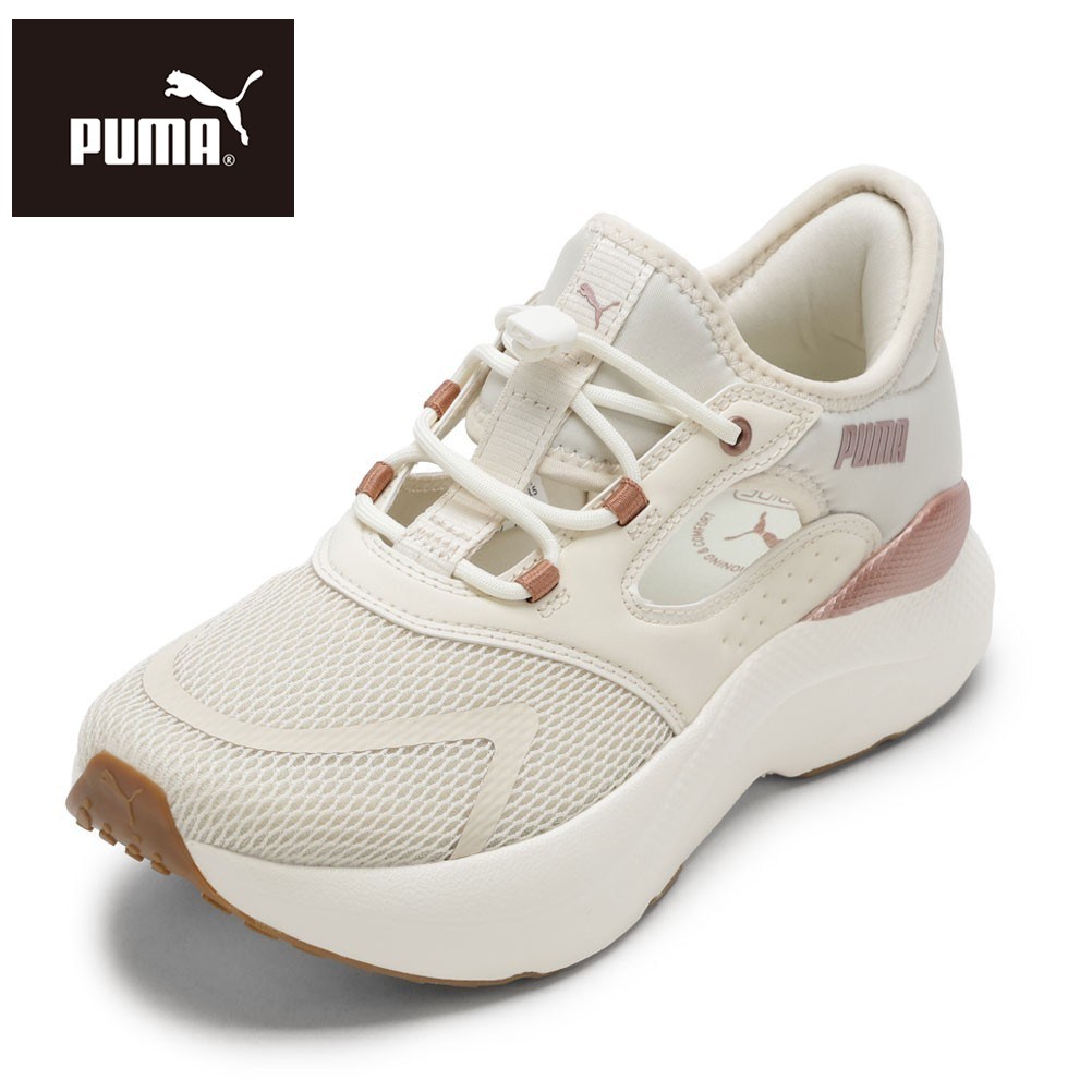 【全品P5倍！6日～9日まで】プーマ PUMA 313770.02L レディース靴 靴 シューズ 2E スニーカー ランニング ウォーキング シューズ スリッポン 通気性 SOFTRIDE メイプ ミュール EASE IN 柔らかい ローカットスニーカー 人気 ブランド ホワイト×ゴールド TSRC