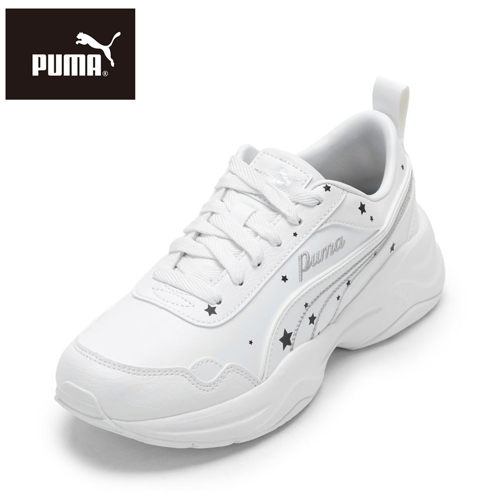 プーマ PUMA 407399.01L レディース靴 靴 シューズ 2E スニーカー クッション性 厚底 シリアモード スター ローカットスニーカー 人気 ブランド ホワイト&times;ホワイト TSRC｜東京靴流通センター 店