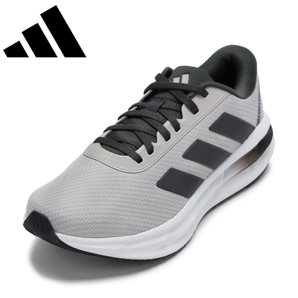 【全品P5倍！17日09:59まで】アディダス adidas KJ3487 メンズ靴 靴 シューズ 2E スニーカー ランニング ウォーキング シューズ 軽量 クッション性 通気性 GALAXY RUN 衝撃吸収 ローカットスニーカー 人気 ブランド グレー×ブラック TSRC