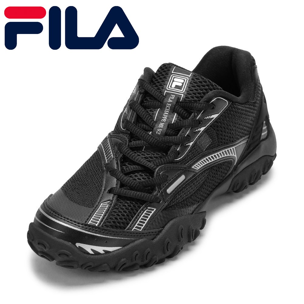 フィラ FILA FM0100982014 レディース靴 靴 シューズ 2E スニーカー クッション性 F/ECHAPPEMSV2 抗菌 防臭 ローカットスニーカー 人気 ブランド ブラック TSRC