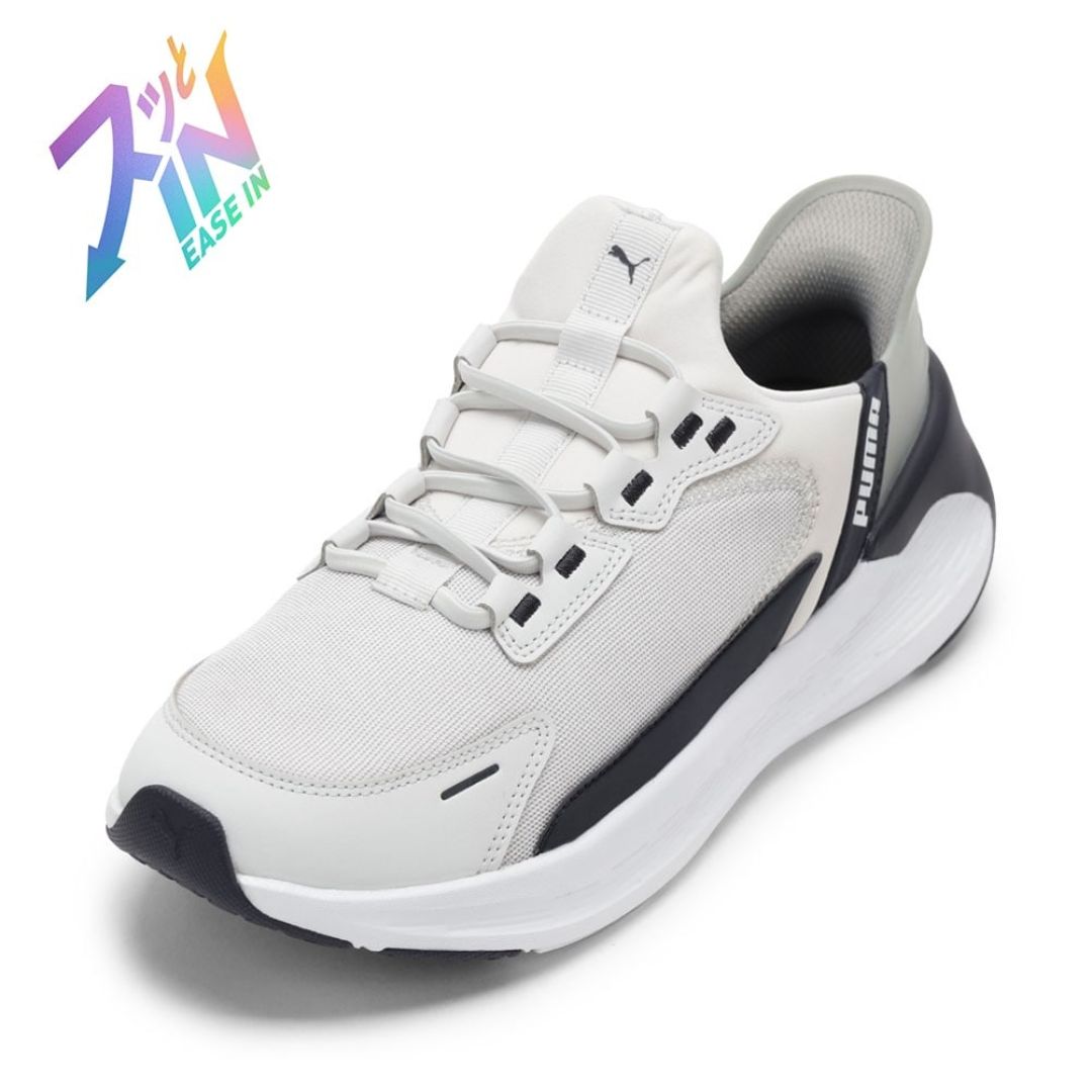 【全品P15倍！10日00:00～24H限定】プーマ PUMA 312669.05M メンズ靴 靴 シューズ 2E スニーカー ランニング ウォーキング シューズ スリッポン 軽量 通気性 メッシュ SOFTRIDE シンメトリー EASE IN 衝撃吸収 ローカットスニーカー 人気 ブランド グレー TSRC