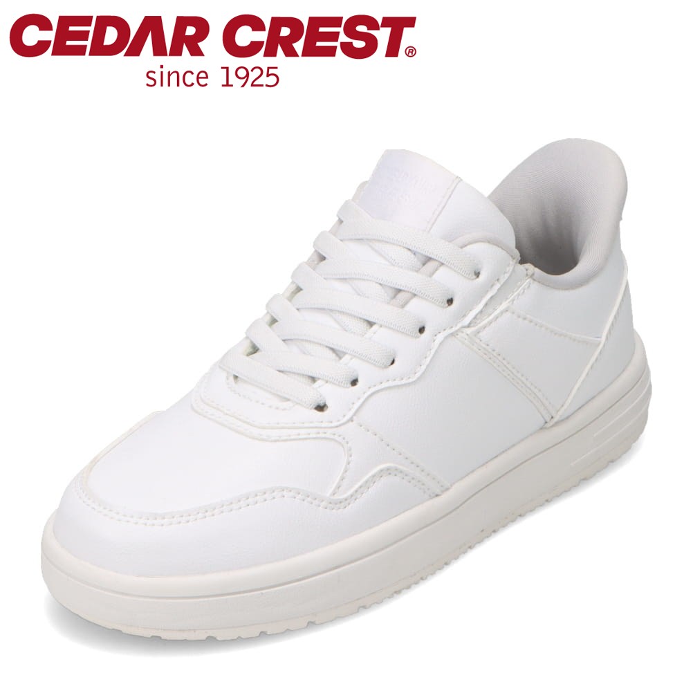 セダークレスト CEDAR CREST CC-5006W レディース靴 靴 シューズ 2E スニーカー コート シューズ スパットシューズ 手を使わずに履ける Comfy CT W シンプル ローカットスニーカー 人気 ブランド ホワイト TSRC