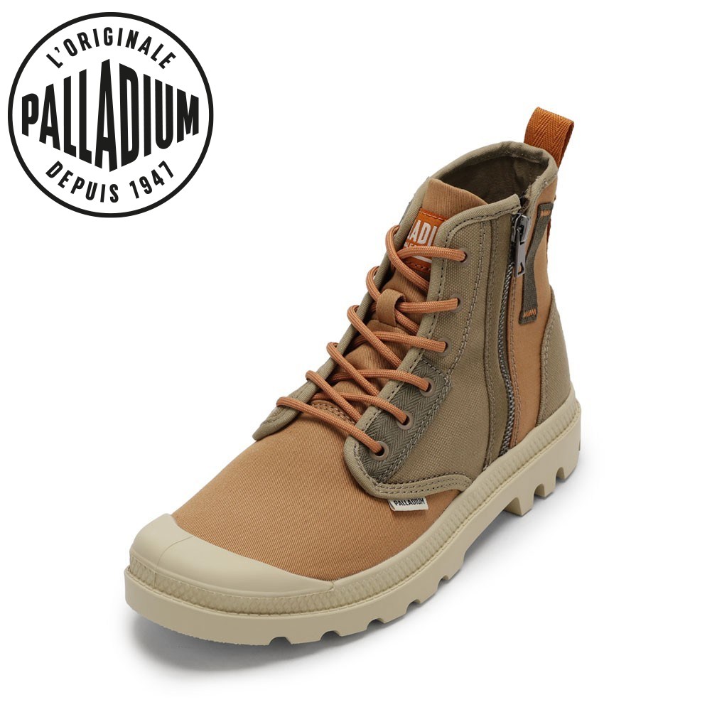 【全品P15倍!25日00:00~26H】パラディウム PALLADIUM 04612 メンズ靴 靴 シューズ スニーカー ブーツ ショート 耐久性 キャンバス PAMPA DETROIT ZIP SU ハイカットスニーカー ミッドカットスニーカー 人気 ブランド ダークグリーン TSRC|東京靴流通センター 店
