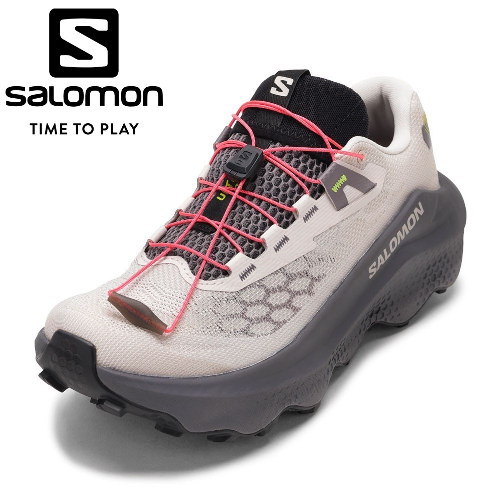 サロモン SALOMON L47956900 メンズ靴 靴 シューズ 2E ULTRA GLIDE 4 トレイルランニングシューズ 軽量 通気性 耐久性 クッション性 登山靴 アウトドアシューズ ローカット スニーカー トレラン 人気 ブランド ホワイト&times;グレー TSRC｜東京靴流通センター 店