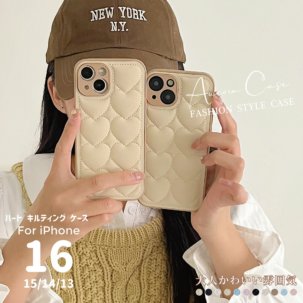 LADY DIOR iPhone15pro ケース ハート キルティング LADY DIOR iPhone15pro ケース ハート キルティング