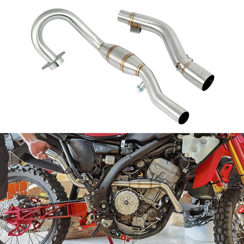 ミッドエキゾーストパイプスリップオンステンレススチールミッドパイプフィットホンダ Crf250L ラリー