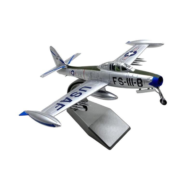 1/72 F-84 ジェット戦闘機モデル パーティーの記念品 おもちゃ ダイキャスト 飛行機 航空機
