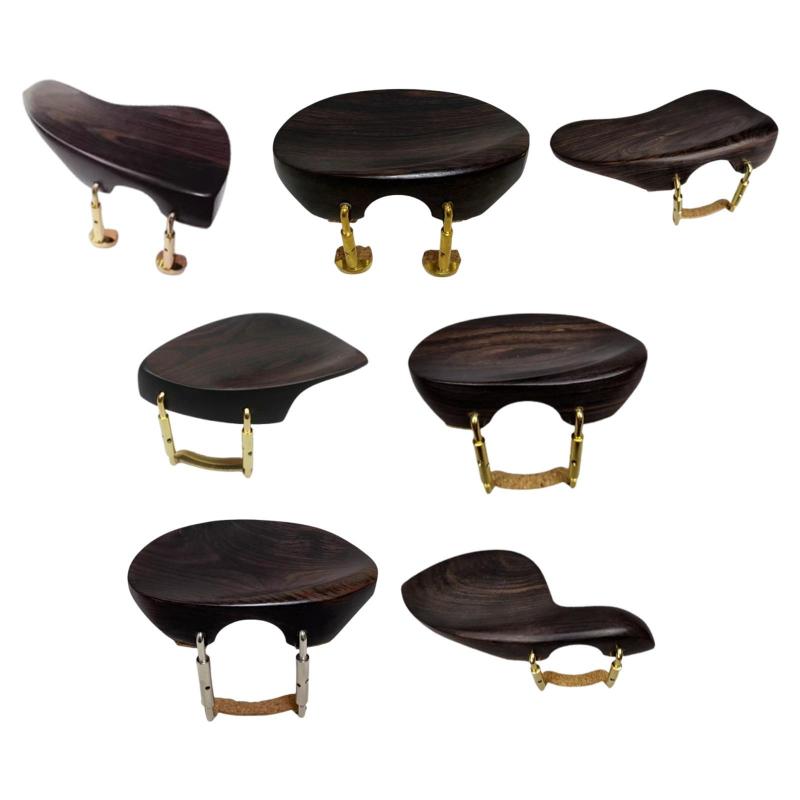 ドレスデン顎当て　縞黒檀　セミヒル型 ドレスデン顎当て縞黒檀セミヒル型