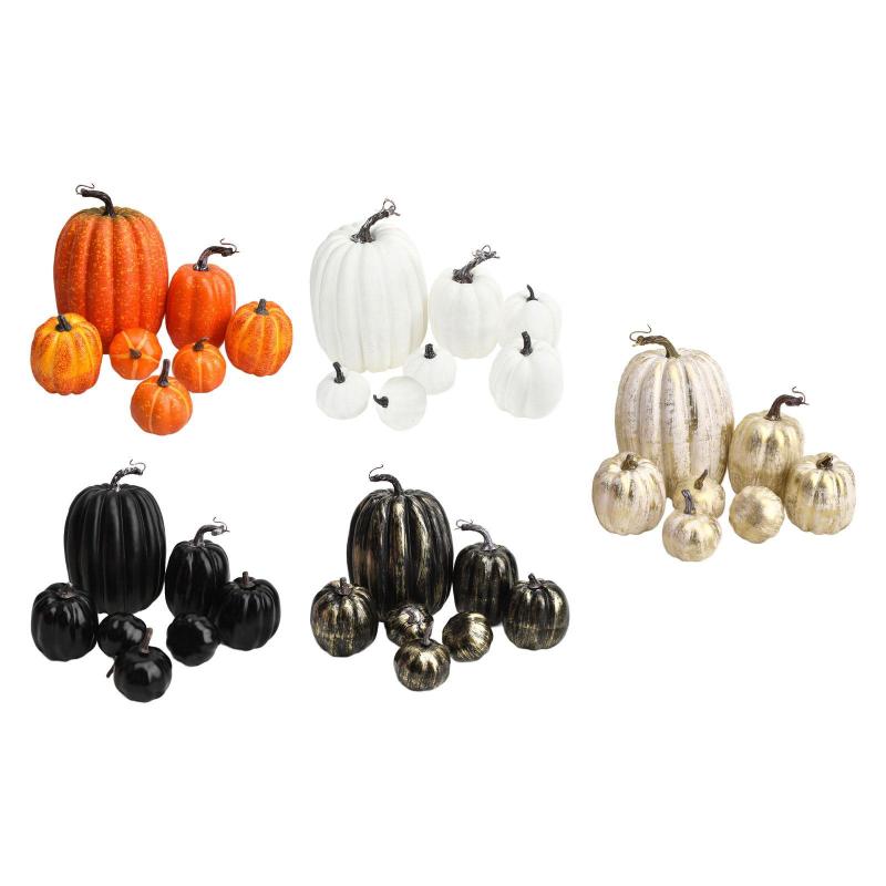 7xフェイクカボチャモデル.ミニシミュレーションカボチャモデル.ハロウィーン.パーティー.キッチン用のミニ素朴な人工野菜 4,930円