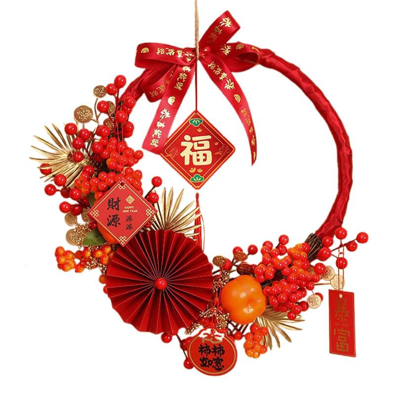 中国の新年の花輪春節吊り下げ飾り装飾 2025 花輪