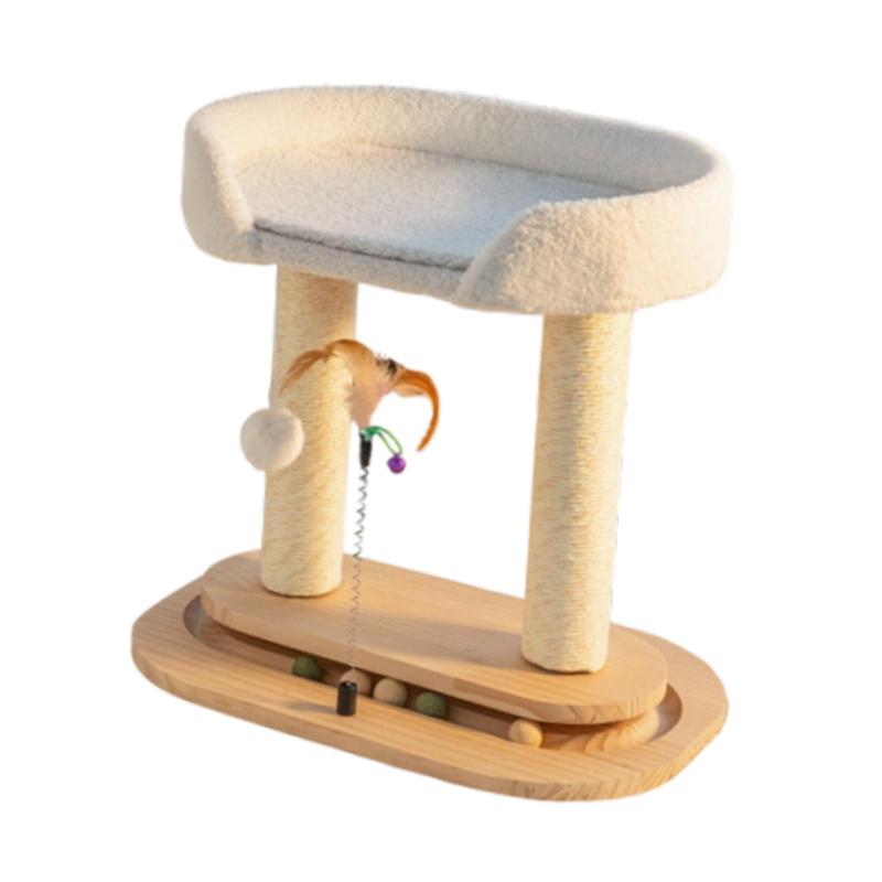 猫の爪とぎ 猫の木 おもちゃ 2段式 遊び場 カーペット ソファープロテクター