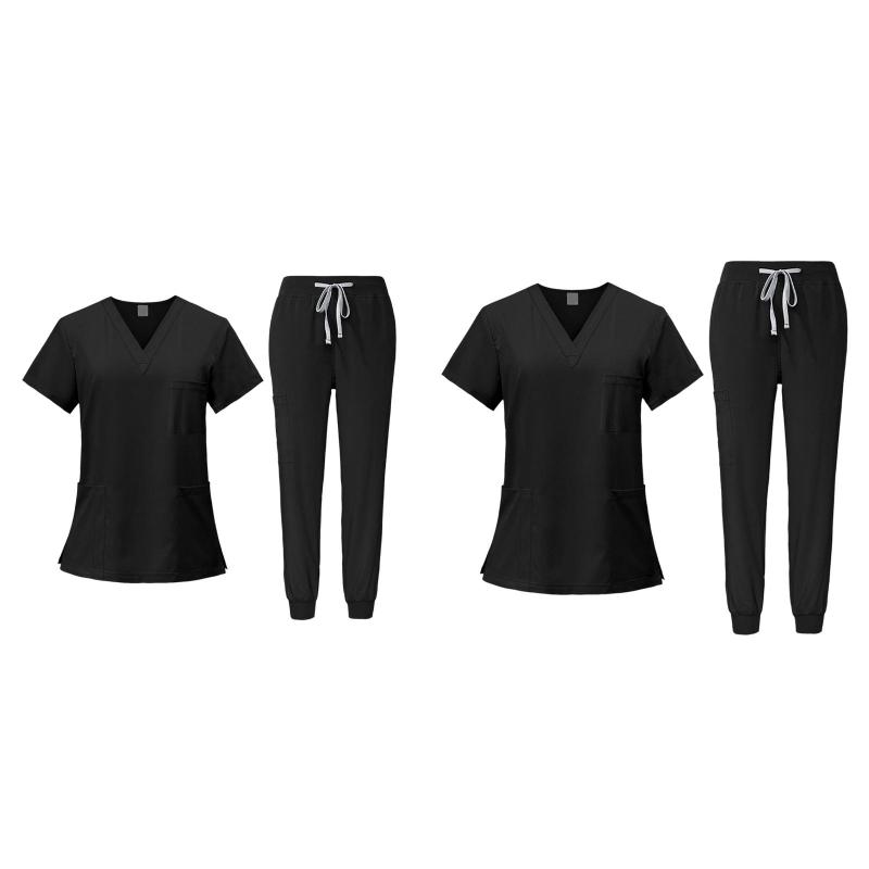 医療従事者向け.洗える作業服.女性用スクラブ2点セット