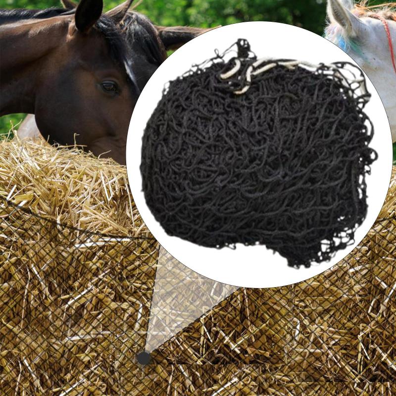 スローフィード干し草ネット馬給餌用品再利用可能軽量ポータブル家畜フィーダー馬フィーダー屋内屋外農場