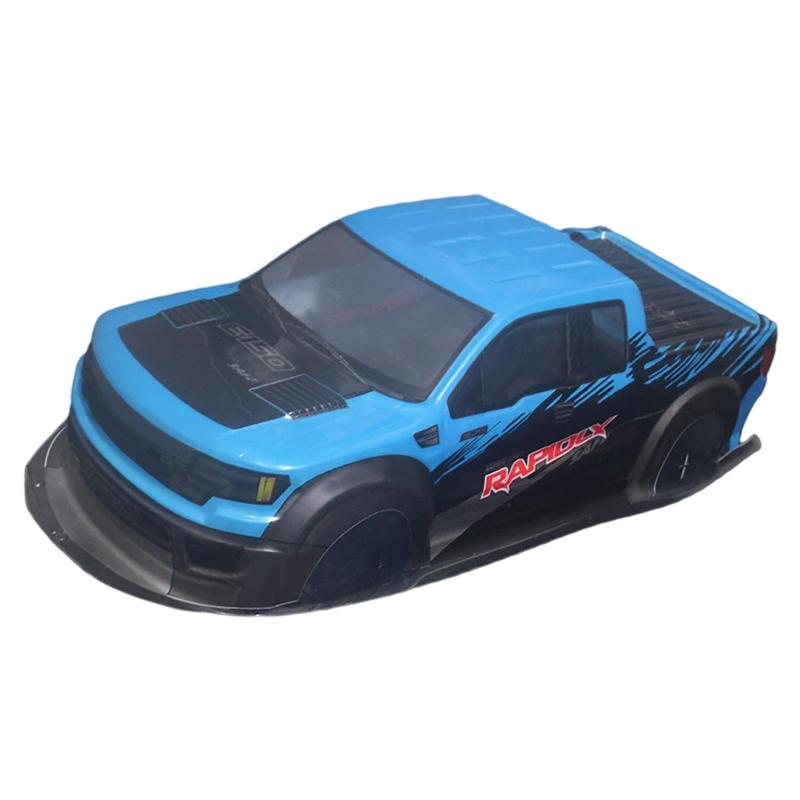 アップグレード カー シェル 1/10 トラック カー パーツ DIY アセンブリ HSP 94188 RC トラック ブルー