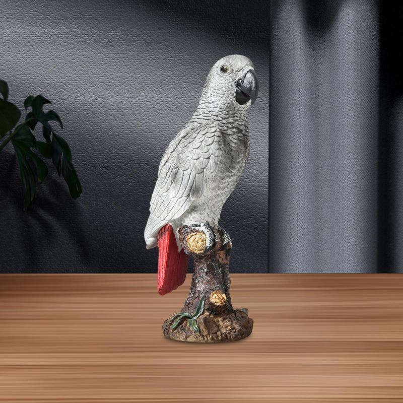 オウム　置き物　イタリア製 Amazon.co.jp: 小鳥の置物 オウムの置物 L赤 7589H インコ