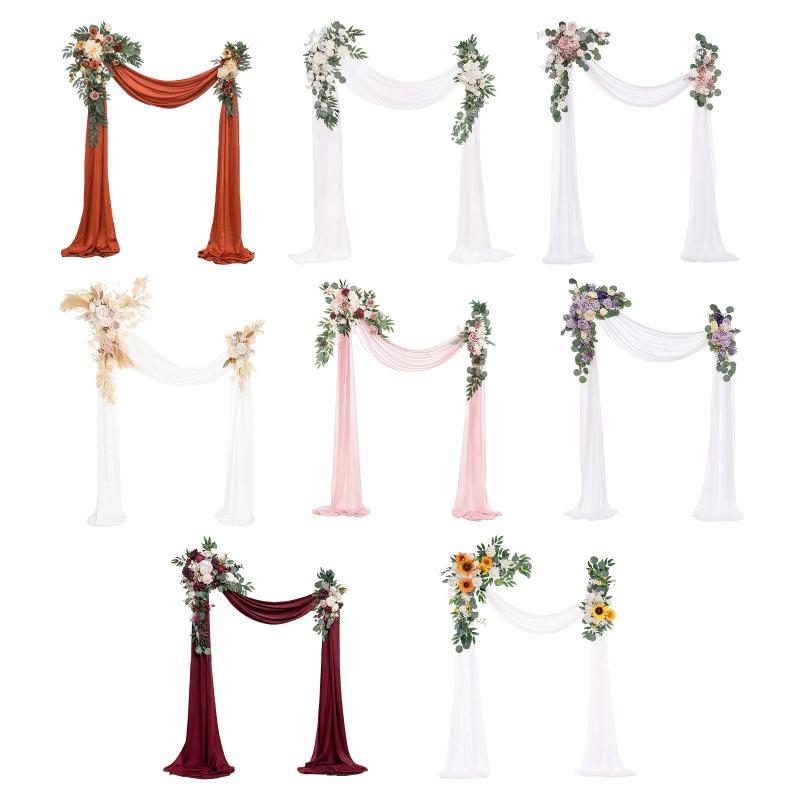 ホーム用の人工結婚式アーチフラワーキット花の盗品の背景｜Dovewill