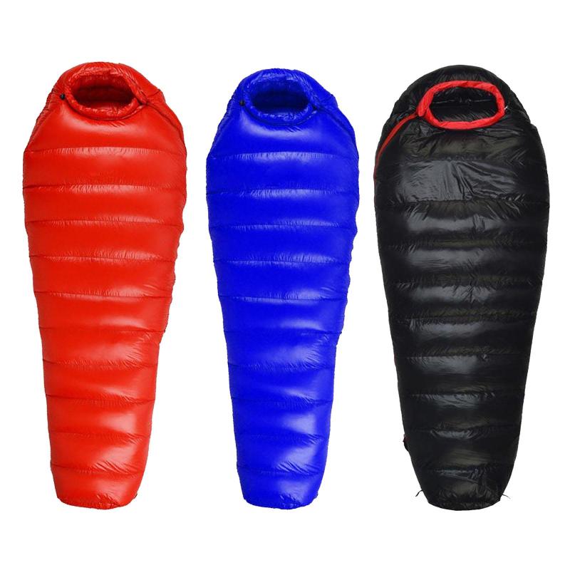 ダウンスリーピングバッグ..登山.キャンプ用の耐候性屋外ミイラスリープバッグ軽量4シーズンスリーピングバッグ｜Dovewill