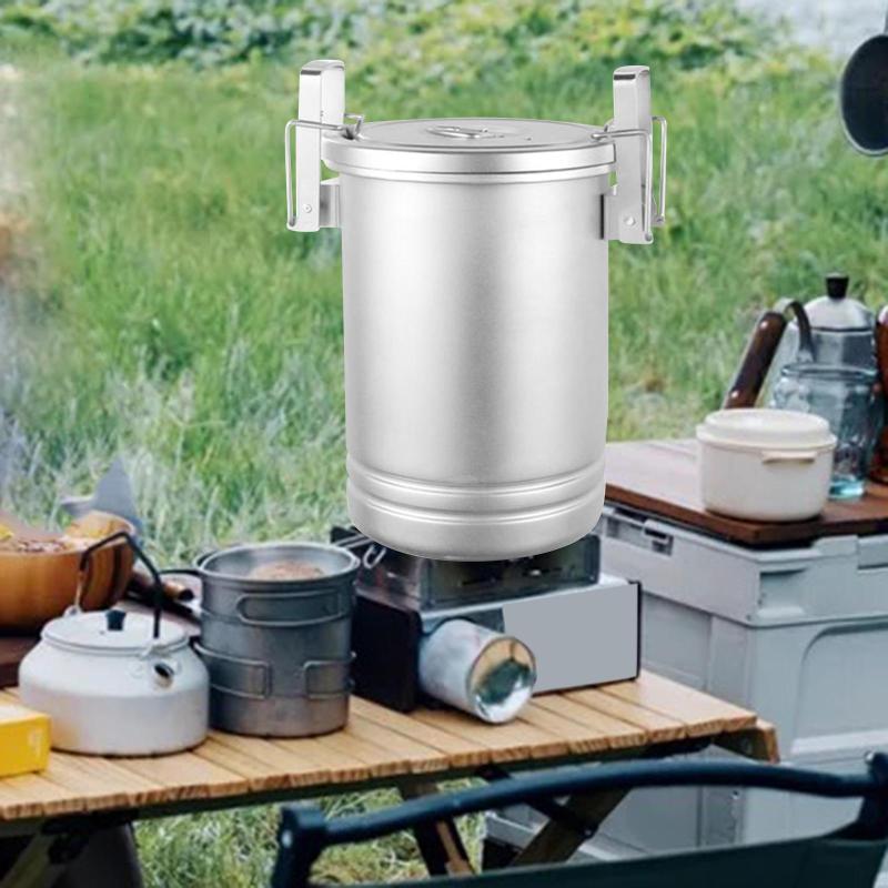 キャンプポット家庭用調理アクセサリー蓋付き食器テフロン加工キャンプ調理器具アウトドアポットパンハイキング釣り屋外用