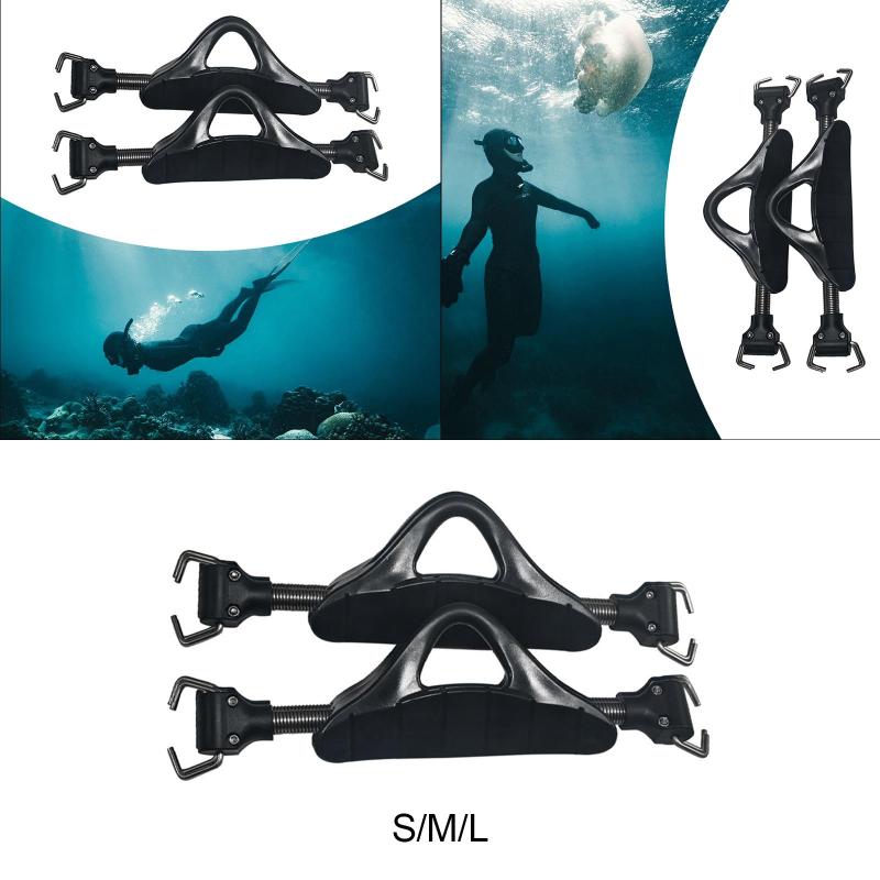 2 個セット スキューバダイビングフィンストラップ.スキューバフィン交換.交換部品.快適なヒールストラップ.ダイビングスプリング