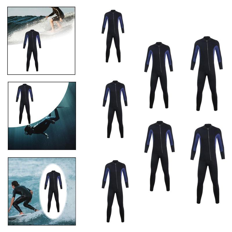 男性用ウェットスーツ スピアフィッシングウェットスーツ 全身 3mm ネオプレン ビーチウェア 伸縮性水着 ウェットスーツ スキューバダイビングスーツ サーフィン用